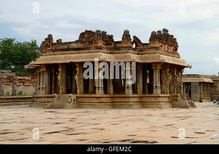 Vitthala-Tempel-Komplex, Hampi, Karnataka, Indien Stockfoto