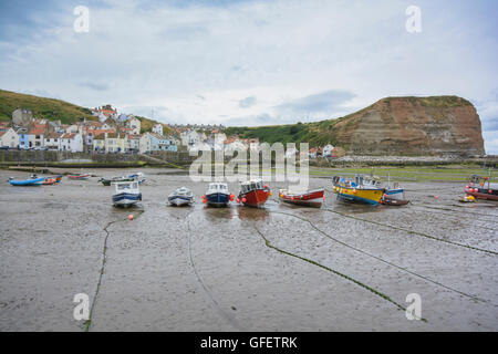 Ebbe, Staithes Stockfoto