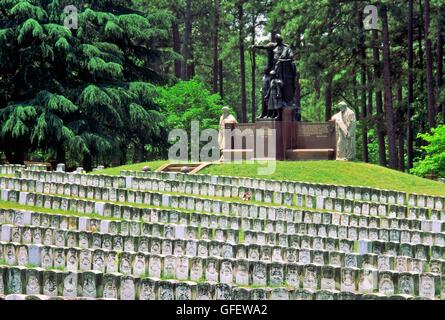 Unionssoldaten Bürgerkrieg Gräber und Denkmal. Andersonville Staatsangehörig-Kirchhof am Fort Sumpter, Georgia, USA Stockfoto