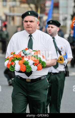 31. März 2013. Belfast, Nordirland.  Sinn Féin halten ihre jährliche 1916 Easter Rising Gedenken Stockfoto