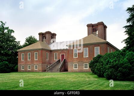 Stratford Hall Plantation House, Virginia, USA. Geburtsort von General Robert E. Lee Stockfoto