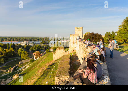 Beograd, Belgrad: Festung Kalemegdan Park, Kastellan Turm, Serbien, Stockfoto