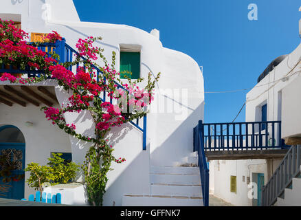 Das Dorf Chora auf Folegandros Insel, Griechenland. Stockfoto