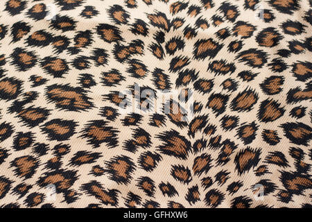 Leopard gemusterten Stoff im Vollformat Stockfoto