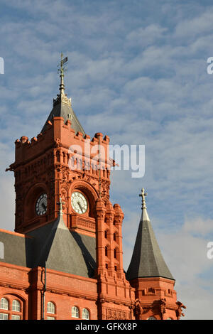 Pierhead Gebäude in Bucht von Cardiff, Wales Stockfoto