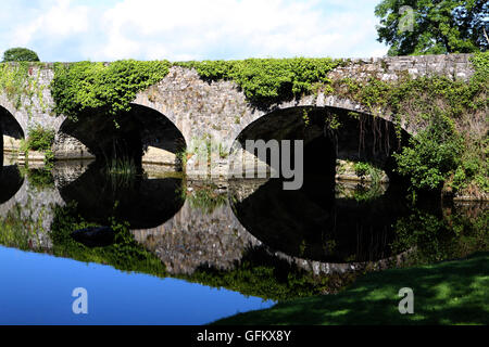 Brücke über Kings River in Kells, Grafschaft Kilkenny Irland Stockfoto