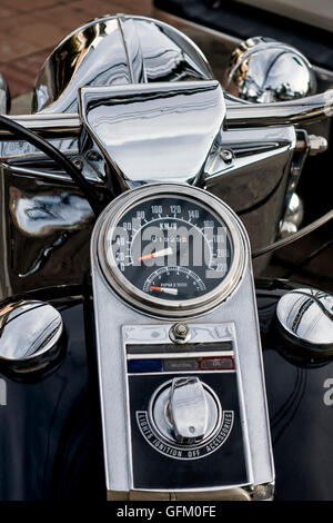 Harley Davidson Electra Glide Motorrad. Stockfoto