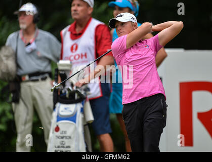 Woburn Golf Course, Milton Keynes, UK. 31. Juli 2016. Ricoh Womens Open Golf, letzte Runde. Stacy Lewis (USA) abschlägt am 6.. Bildnachweis: Aktion Plus Sport/Alamy Live-Nachrichten Stockfoto