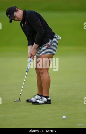 Woburn Golf Course, Milton Keynes, UK. 31. Juli 2016. Ricoh Womens Open Golf, letzte Runde. Arita Jutanugarn (Thailand) stellt am 15.. Bildnachweis: Aktion Plus Sport/Alamy Live-Nachrichten Stockfoto