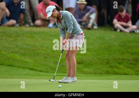 Woburn Golf Course, Milton Keynes, UK. 31. Juli 2016. Ricoh Womens Open Golf, letzte Runde. Mo Martin (USA) Putts am 15.. Bildnachweis: Aktion Plus Sport/Alamy Live-Nachrichten Stockfoto