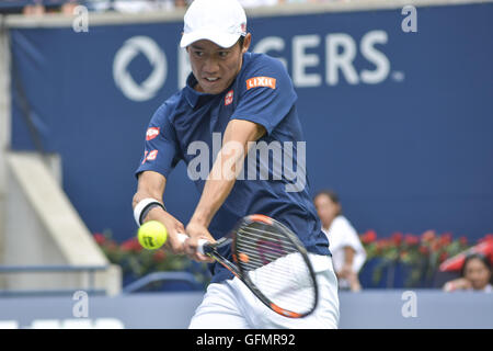 Toronto, Ontario, Kanada. 31. Juli 2016. Novak Djokovic besiegt Kei Nishikori beim Rogers Cup Männer Finale, 6-3, 7-5. Bildnachweis: Joao Luiz De Franco/ZUMA Draht/Alamy Live-Nachrichten Stockfoto