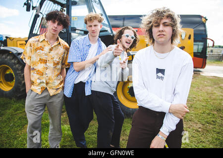 30. Juli 2016 - Ratboy backstage bei YNOT Festival, Matlock, UK, 2016 © Myles Wright/ZUMA Draht/Alamy Live News Stockfoto