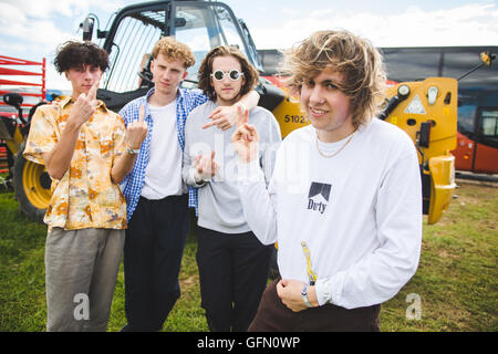 30. Juli 2016 - Ratboy backstage bei YNOT Festival, Matlock, UK, 2016 © Myles Wright/ZUMA Draht/Alamy Live News Stockfoto