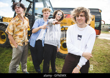 30. Juli 2016 - Ratboy backstage bei YNOT Festival, Matlock, UK, 2016 © Myles Wright/ZUMA Draht/Alamy Live News Stockfoto