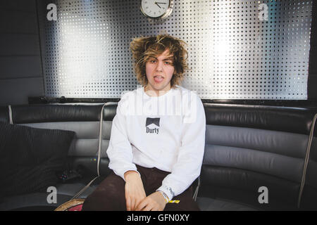 30. Juli 2016 - Ratboy backstage bei YNOT Festival, Matlock, UK, 2016 © Myles Wright/ZUMA Draht/Alamy Live News Stockfoto