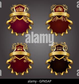 Monogramm-Logos-Set Stock Vektor