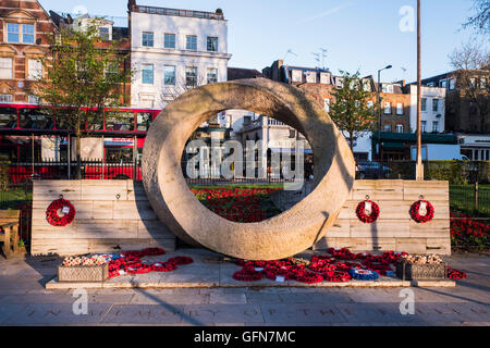 Kriegerdenkmal, Islington Green, London, England, Großbritannien Stockfoto