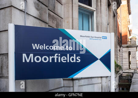 Moorfields Eye Hospital, London, England, Großbritannien Stockfoto