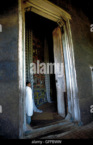 Das 16. Jahrhundert Kloster Kebran Gabriel auf einer Insel im Lake Tana. Bahar Dar, Äthiopien. Stockfoto