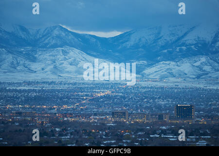 Bergwelt in Salt Lake City, USA Stockfoto