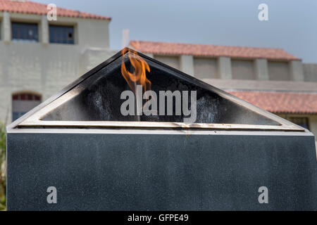 Ewige Flamme, Honolulu Hale, Hawaii, USA, Samstag, 7. Mai 2016. Stockfoto