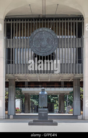 Saint Damien, State Capitol Building, Hawaii, USA, Samstag, 7. Mai 2016. Stockfoto