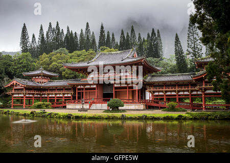 Byodo-In Tempel, Hawaii, USA, Sonntag, 8. Mai 2016. Stockfoto