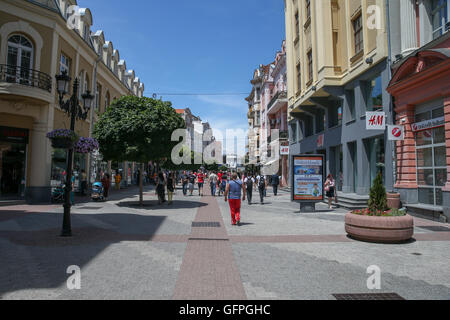 Europäische Fußgängerzone Stockfoto