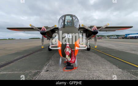 OV 10 b Bronc auf statischer Anzeige an RNAS Culdrose Luft Tag 2016 Stockfoto