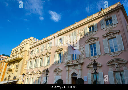 Im Gegensatz zur Prince Palace Haus am königlichen Hof in Monaco Stockfoto