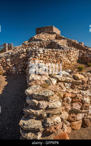 Sinagua Kultur pueblo Ruinen von Tuzigoot National Monument in Verde River Valley, Arizona, USA Stockfoto