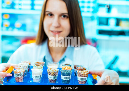 Leguminosen mit gentechnisch veränderten Weizen, Stockfoto