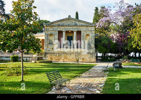 Ansicht des Asian Art Museum und der Palast von St. Michael und St. George in Korfu Stockfoto