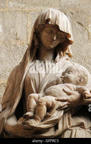 Rouen Kathedrale Cathédrale Primatiale Notre-Dame de Assomption de Rouen detail Stockfoto