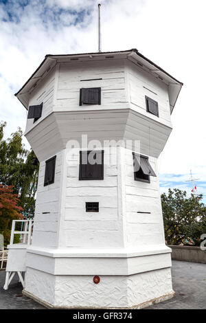 Die historischen Nanaimo Bastion ist eine achteckige geformte Festung, gebaut im Jahre 1855 auf Vancouver Island in British Columbia, Kanada. Stockfoto