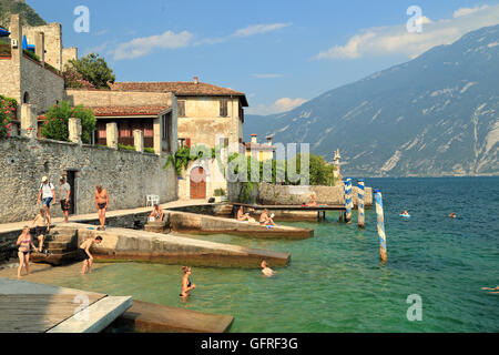 Limone Sul Garda, Gardasee, Lago di Garda, Gardasee, Italien Stockfoto