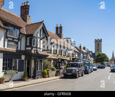 Yarmouth High Street, Isle Of Wight, England, Vereinigtes Königreich. Stockfoto