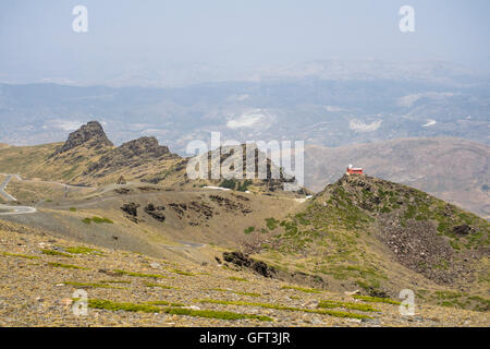 Sierra Nevada, restauriert mit alten 1902 Observatorium Mojon del Trigo, KYOTO Spiegelteleskop, Andalusien, Spanien. Stockfoto