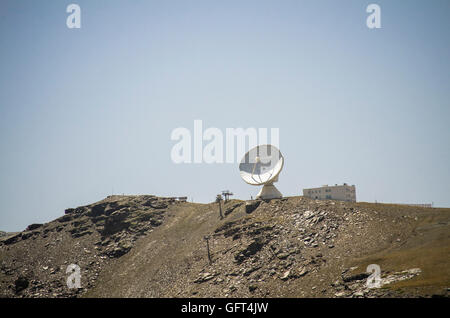 Informationsstelle für Radioastronomie, Radioteleskop, spanischen Sierra Nevada, Granada, Andalusien, Spanien. Stockfoto