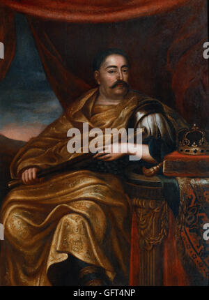 Jan Tricius - Porträt von Johann III. Sobieski (1676) Stockfoto