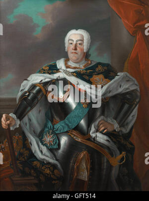 Louis de Silvestre - Porträt von Augustus III von Polen (nach 1733) Stockfoto