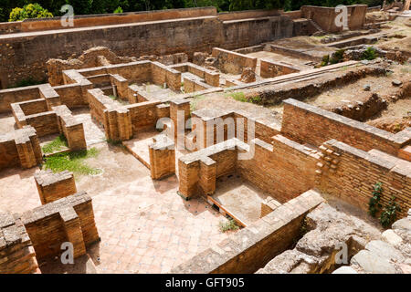 Die Alcazaba Festung Alhambra, zeigt die 'Armas' Platz, Alhambra de Granada, Andalusien, Spanien. Stockfoto