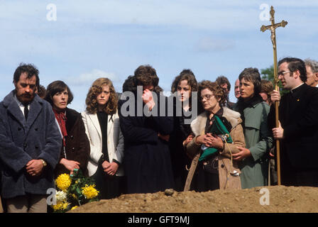 Hunger Stürmer Francis Hughes Beerdigung 1981 Bellaghy, in der Grafschaft Londonderry, Nordirland 1980. HOMER SYKES Stockfoto