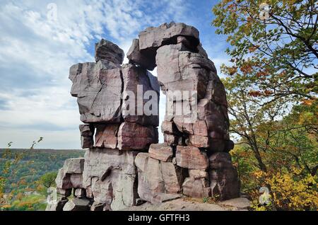 Teufel-Tür im Devils Lake State Park in der Nähe von Baraboo, Wisconsin Stockfoto