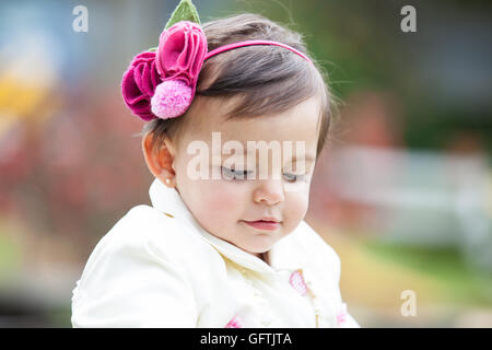 Kleines Baby Mädchen Gesicht Stockfoto