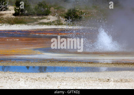 Black Sand Becken Geysire, Yellowstone-Nationalpark Stockfoto