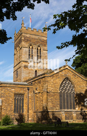 Großbritannien, England, Northamptonshire, Northampton, St Giles Street, St Giles Kirche Stockfoto