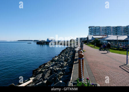 Sidney, British Columbia am Wasser Stockfoto