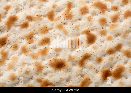 Matzo traditionelle jüdische Brot Closeup Hintergrund Stockfoto