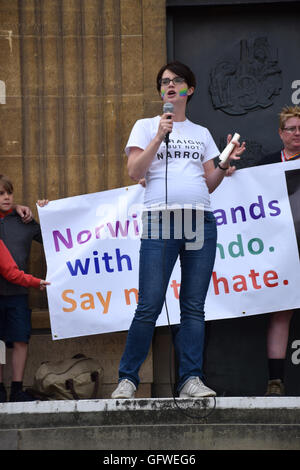 Chloe Smith MP, konservative NorwichNorth Norwich stolz 30. Juli 2016 UK Stockfoto